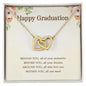 For Graduation | Congratulations - Interlocking Hearts necklace