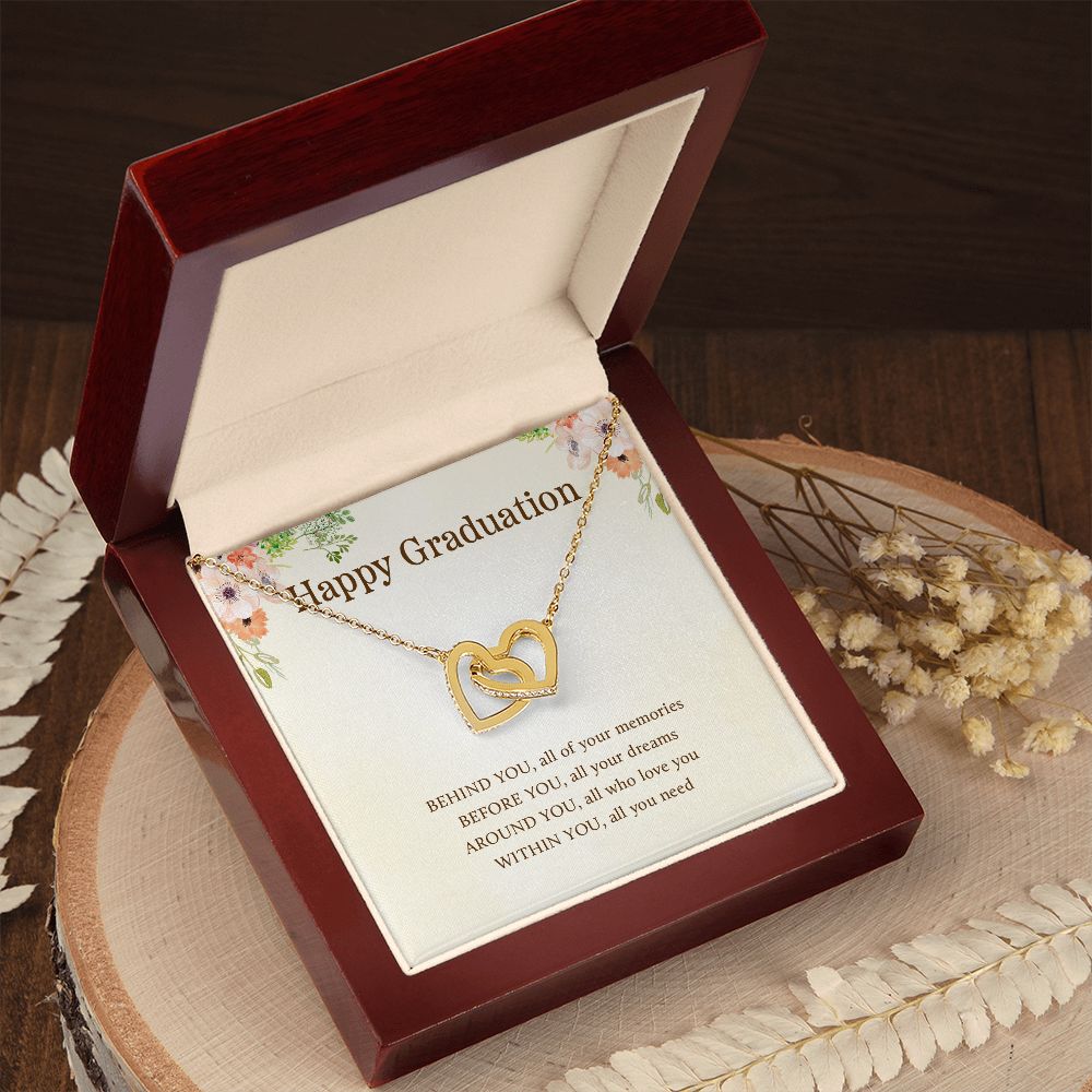 For Graduation | Congratulations - Interlocking Hearts necklace