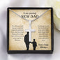 To My Amazing New Dad | Love You Always -Stainless Steel Cross Necklace